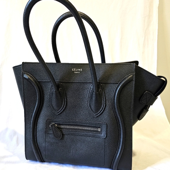 CELINE Micro luggage bag drummed calfskin - Picture 2 of 11